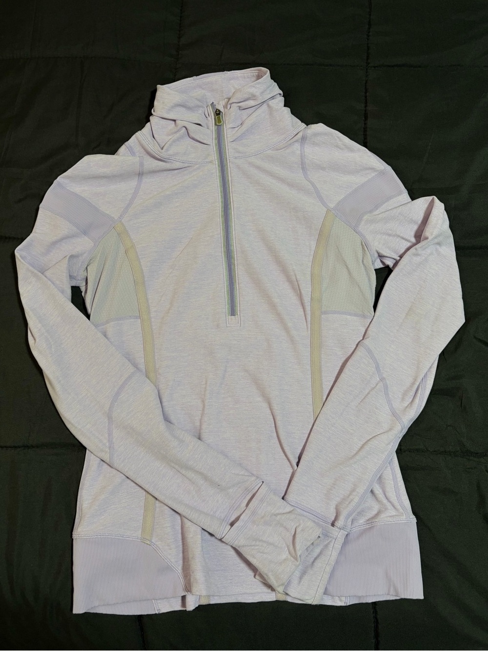 lululemon athletica Light Lavender Quarter‑Zip Cowl Pullover